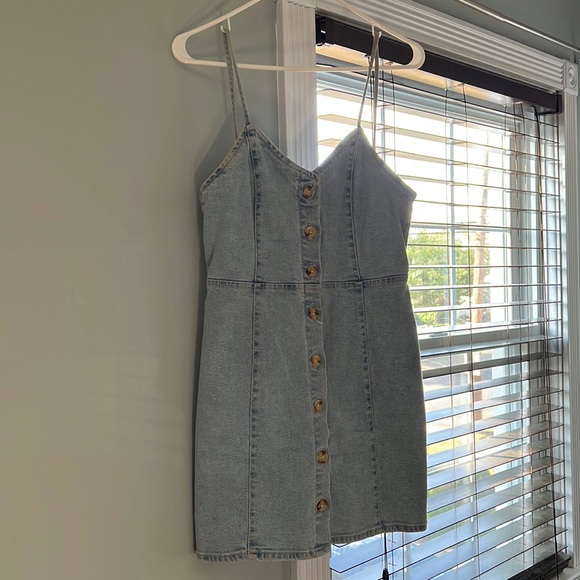 Zara Dresses Zara Mini Denim Dress Poshmark